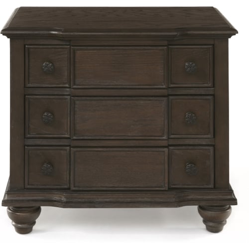 Baudouin Nightstand in Weathered Oak