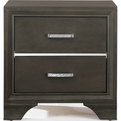 Carine Nightstand in Gray