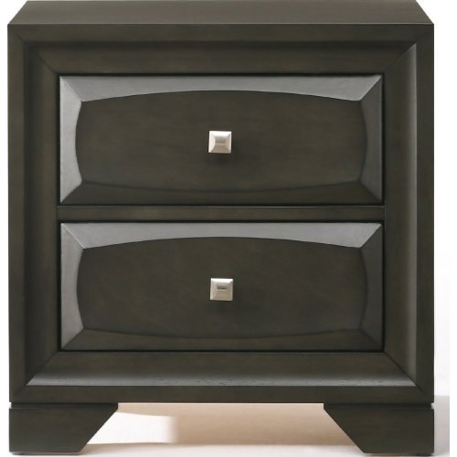 Soteris Nightstand in Antique Gray