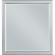 Louis Philippe III Mirror in Platinum Finish
