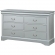 Louis Philippe III Dresser in Platinum Finish