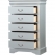 Louis Philippe III Chest in Platinum Finish