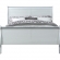 Louis Philippe King Bed in Platinum Finish