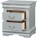Louis Philippe Nightstand in Platinum Finish