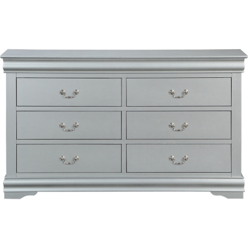 Louis Philippe Dresser in Platinum Finish