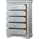Louis Philippe Chest in Platinum Finish
