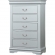 Louis Philippe Chest in Platinum Finish