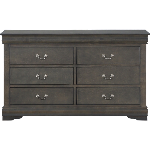 Louis Philippe Dresser in Dark Gray Finish