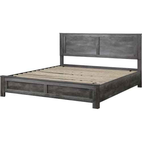 Vidalia King Bed in Rustic Gray Oak