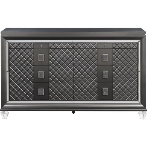 Sawyer Dresser in Metallic Gray