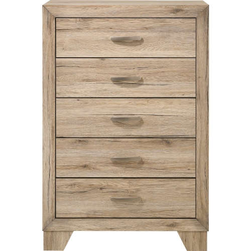 Miquell Chest in Natural Washed Oak Finish