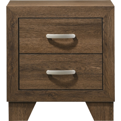 Miquell Nightstand in Oak Finish