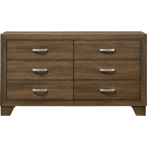 Miquell Dresser in Oak Finish