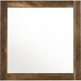 Morales Mirror in Rustic Oak Finish Wood