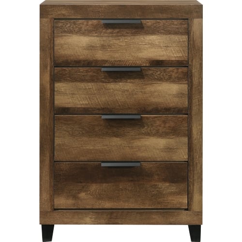 Morales Chest in Rustic Oak Finish Wood