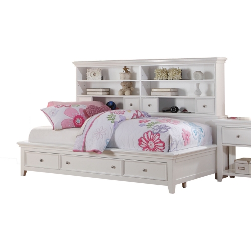 Lacey Full Daybed w/ Storage in White