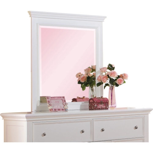 Lacey Mirror in White