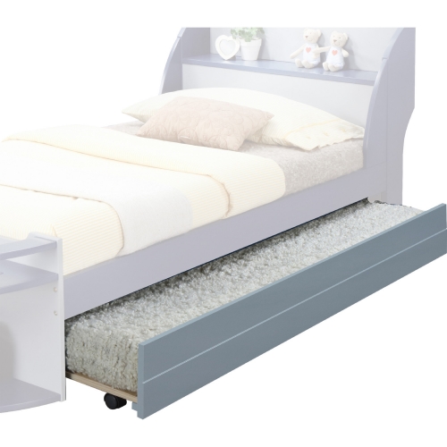 Neptune II Twin Trundle Bed in Gray