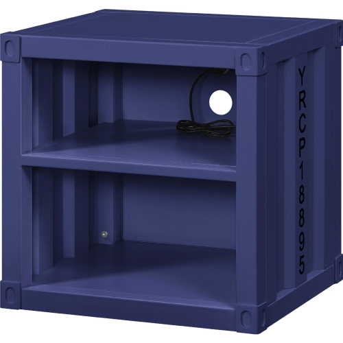 Cargo Nightstand w/ USB in Blue