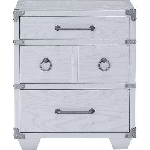 Orchest 3 Drawer Nightstand in Gray