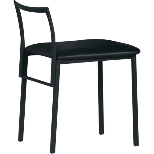 Senon Desk Chair in Black leatherette