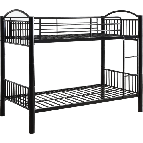 Cayelynn Twin / Twin Bunk Bed in Black Metal