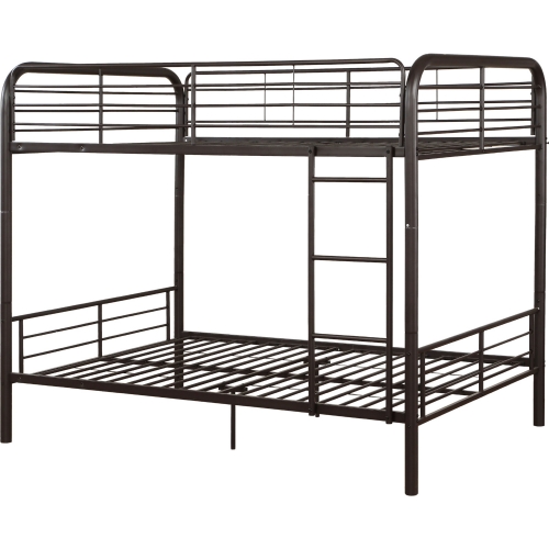 Bristol Full over Full Bunk Bed in Dark Brown Metal