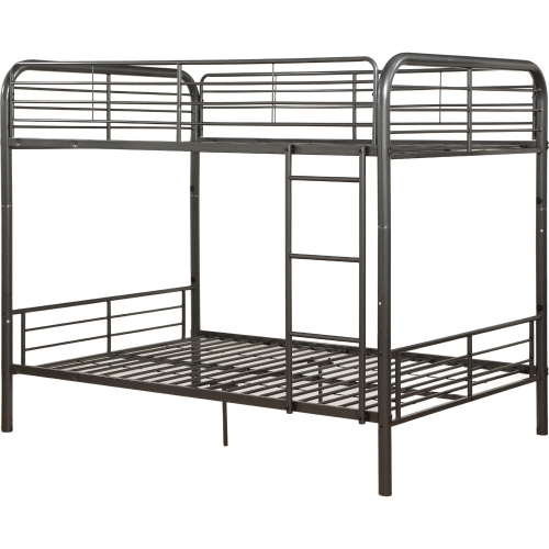 Bristol Full over Full Bunk Bed in Gunmetal