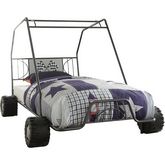 Xander Go Kart Twin Bed in Gunmetal Finish