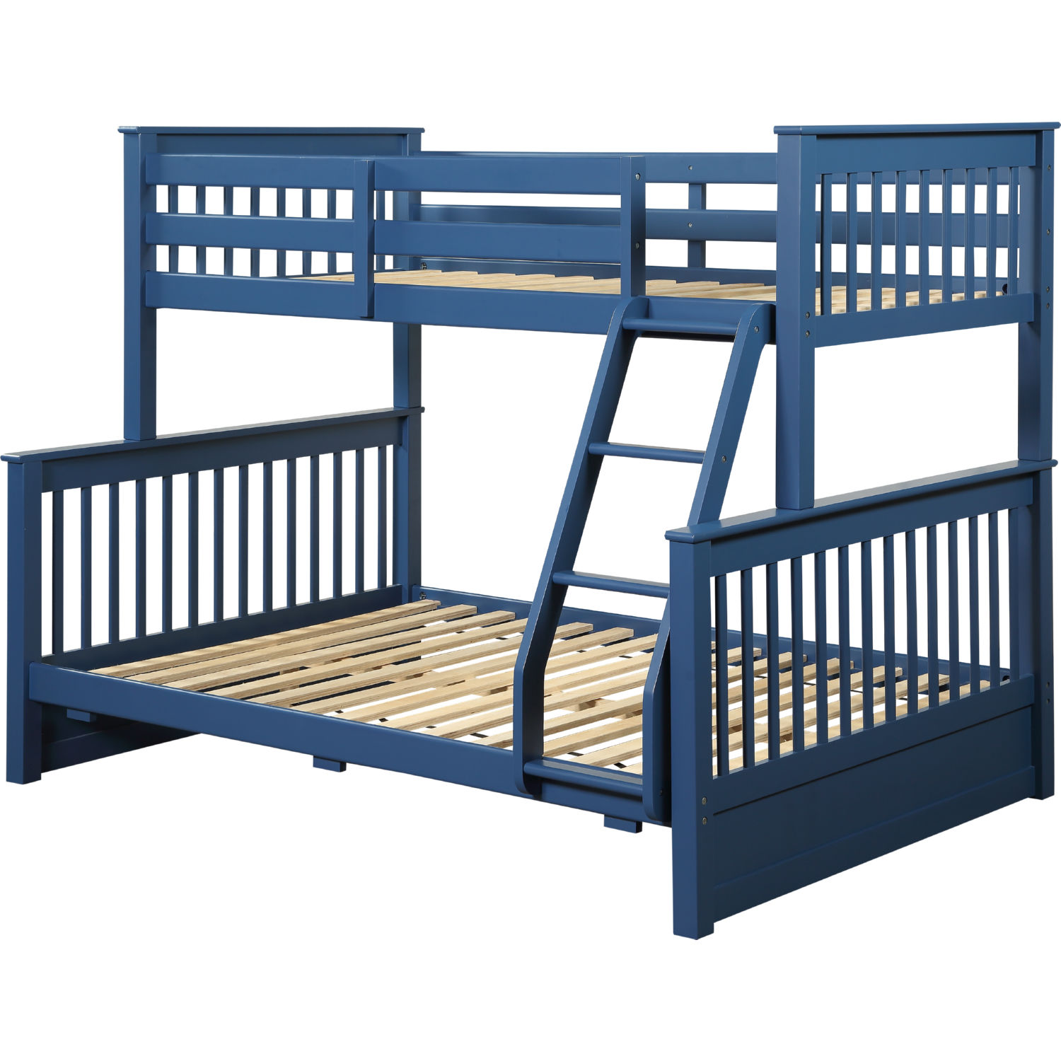 Navy blue bunk beds twin over best sale full