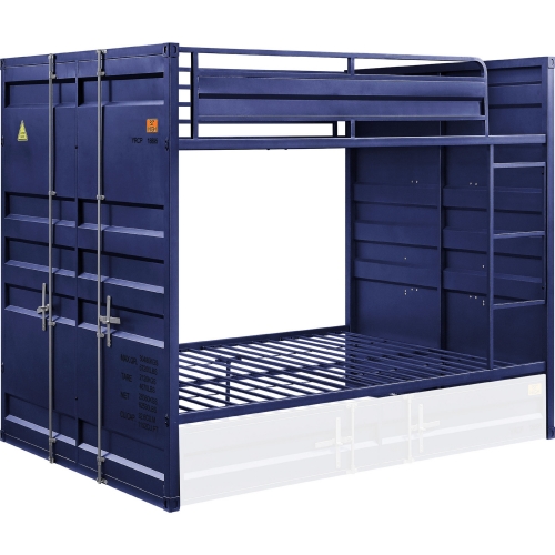 Cargo Full over Full Bunk Bed in Blue