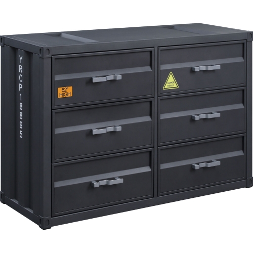 Cargo Dresser in Gunmetal Finish