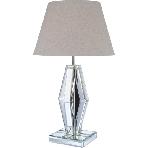 Britt Table Lamp in Mirror & Chrome