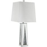 Noralie Table Lamp in Mirror & Faux Diamonds