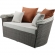 Salena 2 Piece Patio Canopy Daybed Set in Beige Fabric & Gray Wicker