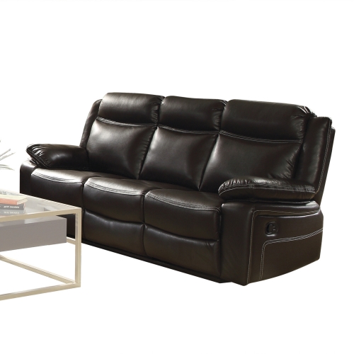 Corra Motion Sofa in Espresso Leatherette