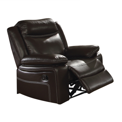 Corra Recliner in Espresso Leatherette