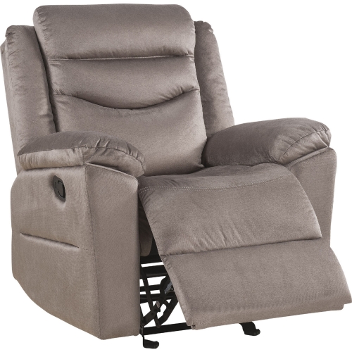 Fiacre Glider Manual Recliner in Brown Velvet