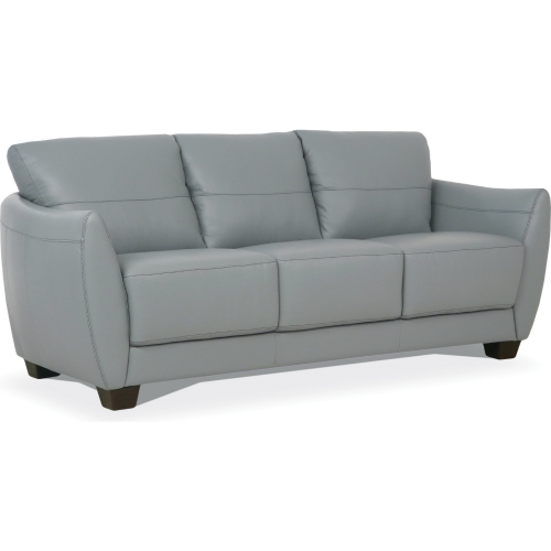 Valeria Sofa in Water Blue Leather