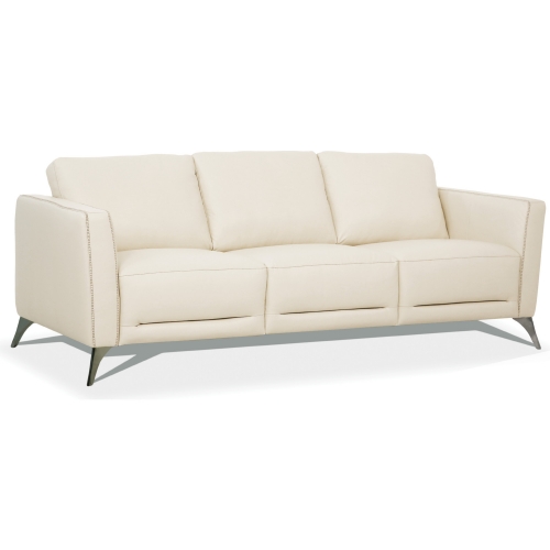 Malaga Sofa in Cream Leather