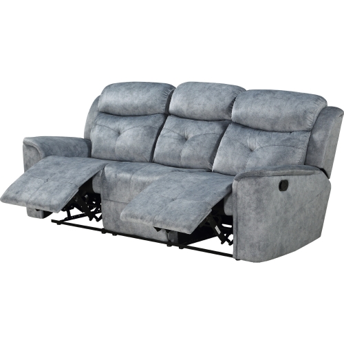 Mariana Motion Sofa in Silver Gray Fabric