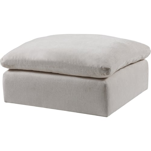 Naveen Modular Ottoman for Custom Sectional in Ivory Linen