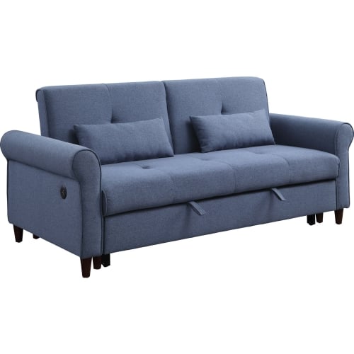 Nichelle Sleeper Sofa in Blue Fabric