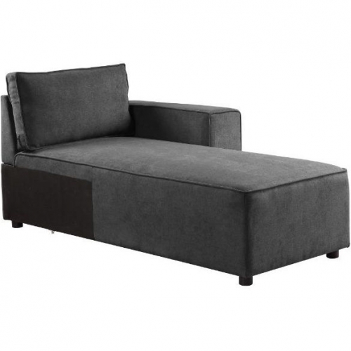 Silvester Modular Sectional Sofa Chaise in Gray Fabric