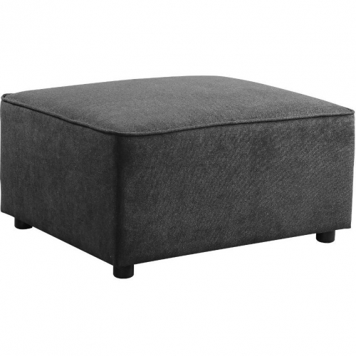 Silvester Ottoman in Gray Fabric