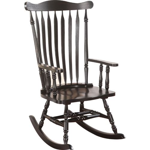 Kloris Rocking Chair in Black Wood