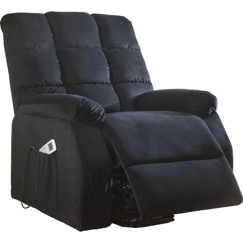 Ipompea Power Lift Recliner with Massage in Black Velvet