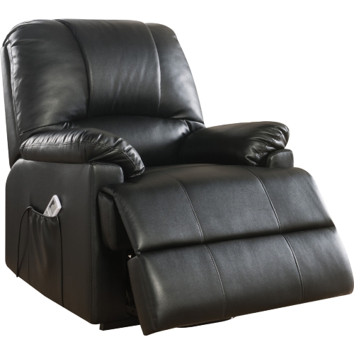 Ixora Power Lift Massage Recliner in Black Leatherette