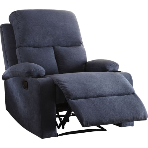 Rosia Recliner in Blue Linen