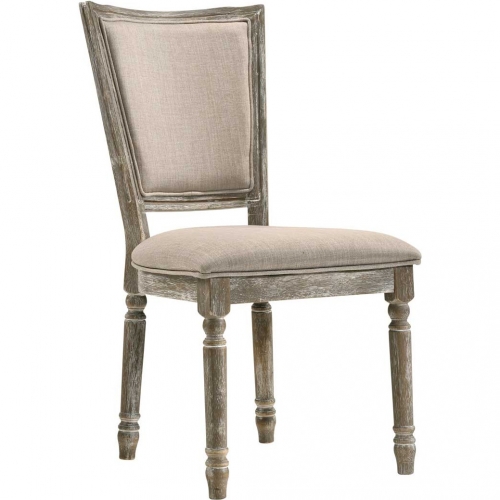 Gabrian Dining Chair in Fabric & Reclaimed Gray (Set of 2)